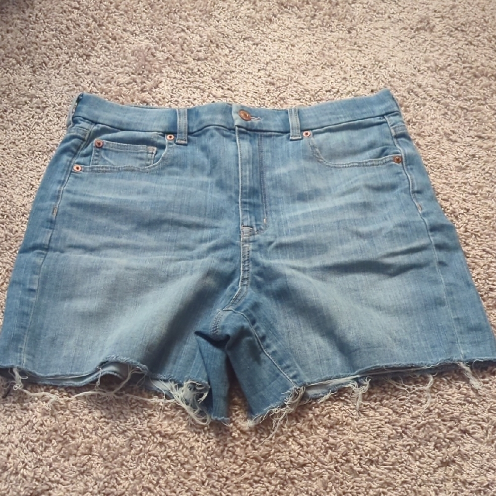 American Eagle Outfitters Light Wash Denim Cutoff Shorts